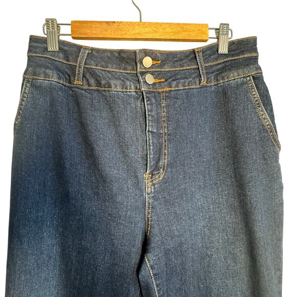 Bagatelle Collection Wide Leg Jeans Size 30 | High Rise Dark Wash Denim Pants - Picture 2 of 8